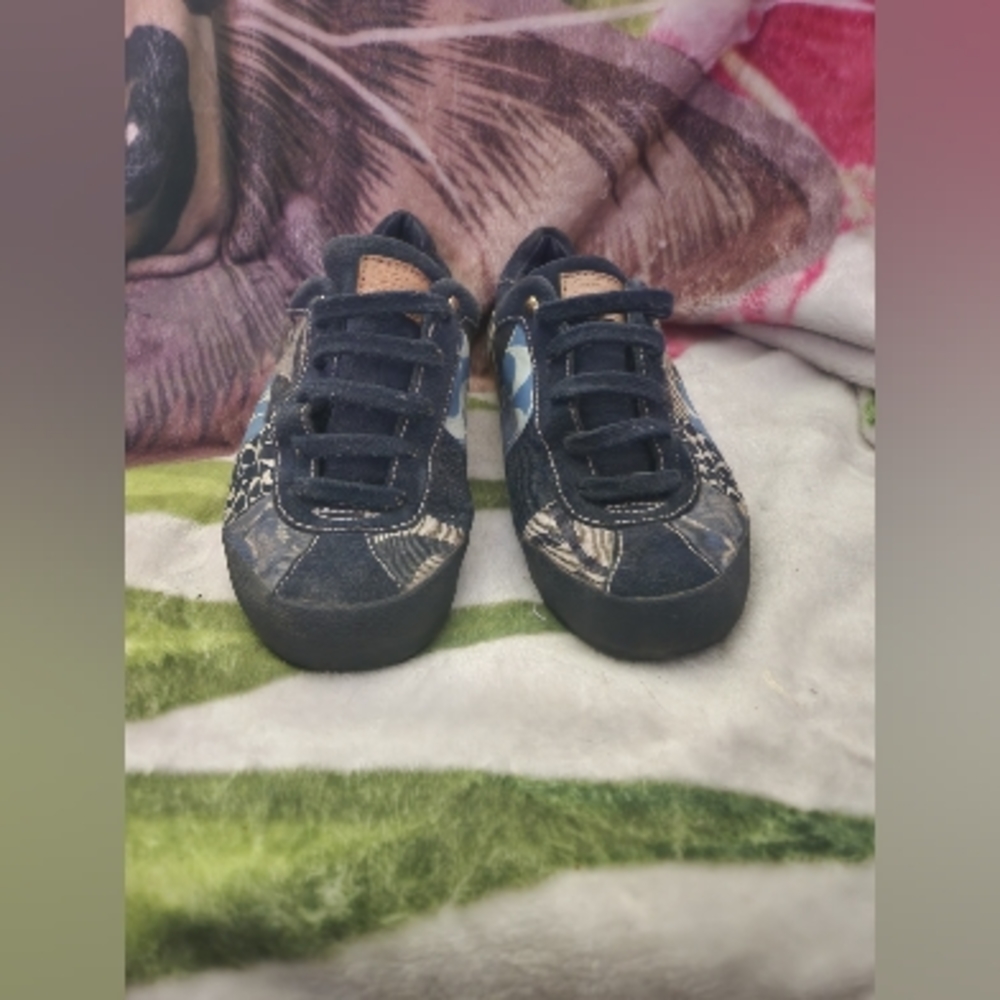 Coach Blue Patchwork Sneakers - image 3